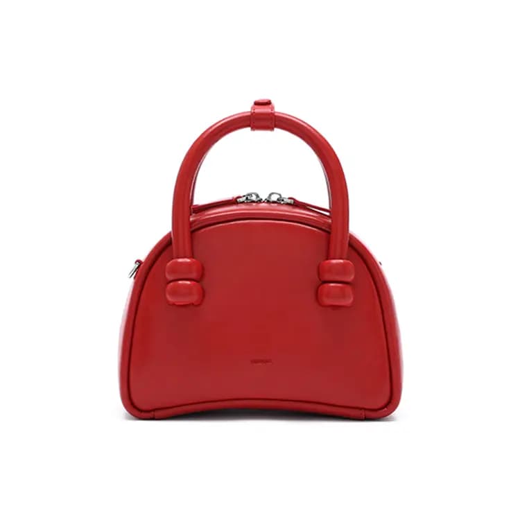 MUVA Cow Leather Boston Bag, Handbag, Crossbody Bag Trumpets Women's Multicolor 7