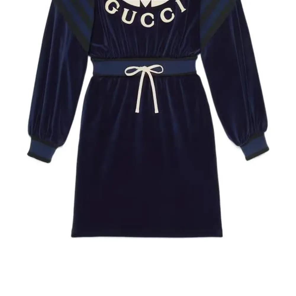 GUCCI x Adidas Qadın Donu Mavi 6