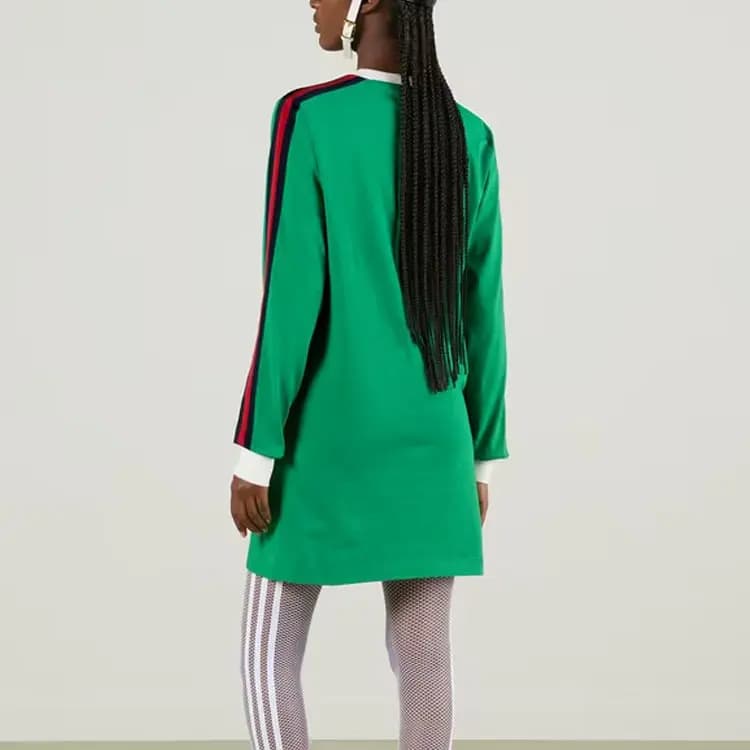 Adidas X GUCCI Long-Sleeved Dresses Women's Green 3