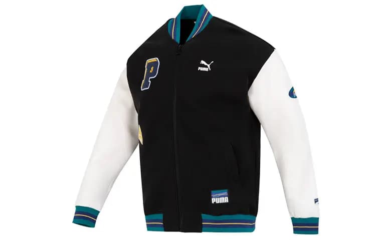 PUMA TEAM BADGE Unisex Beysbol Köynəyi Qara