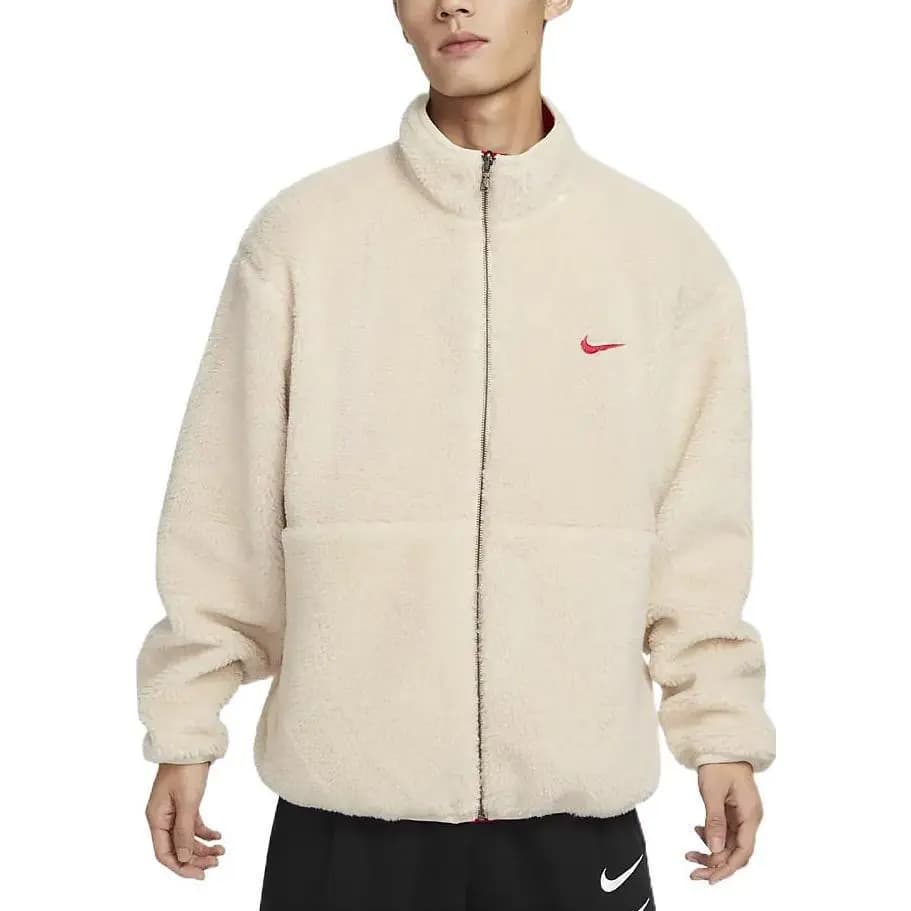 Nike Məxmər Kişi Pencəyi Ağ/Qırmızı 4