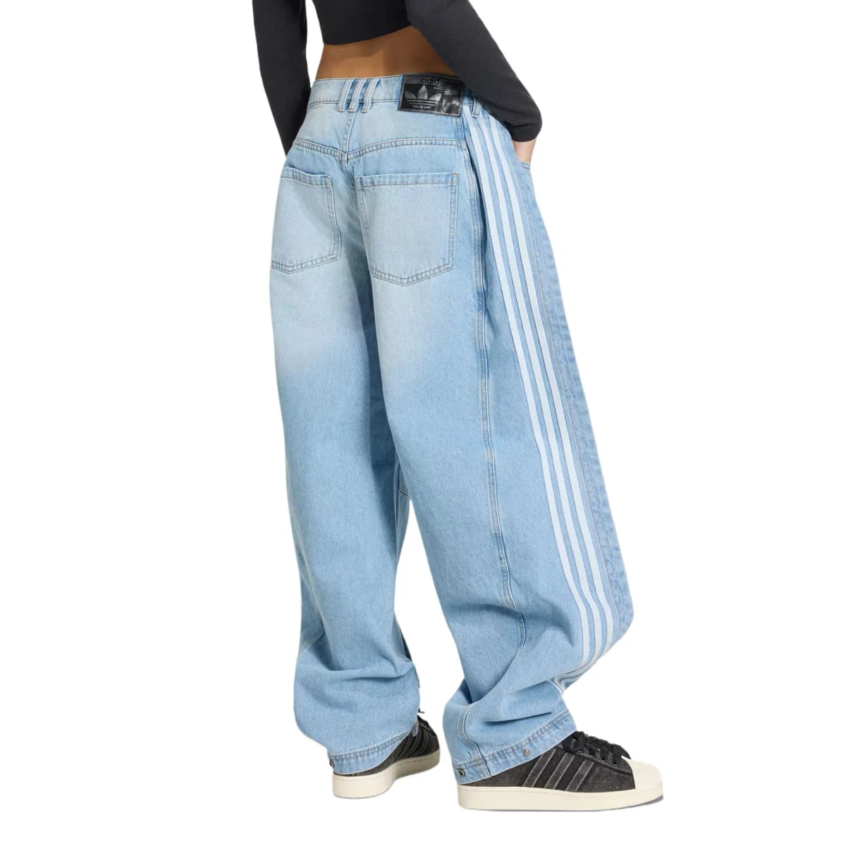 adidas Originals ADILENIUM Three-Stripe Qadın Cins Şalvar 5