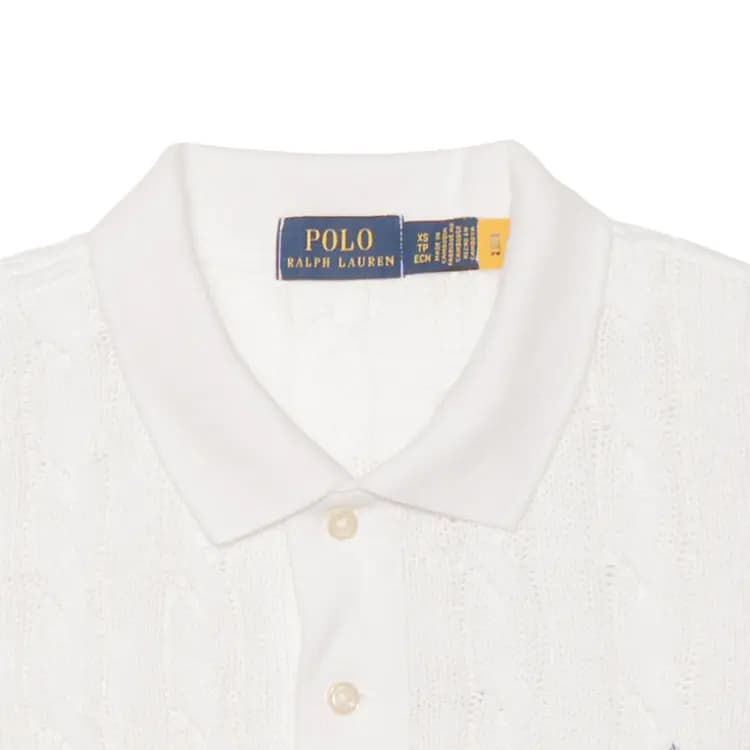 Polo Ralph Lauren FW22 Qadın Polo Köynəyi Ağ 6