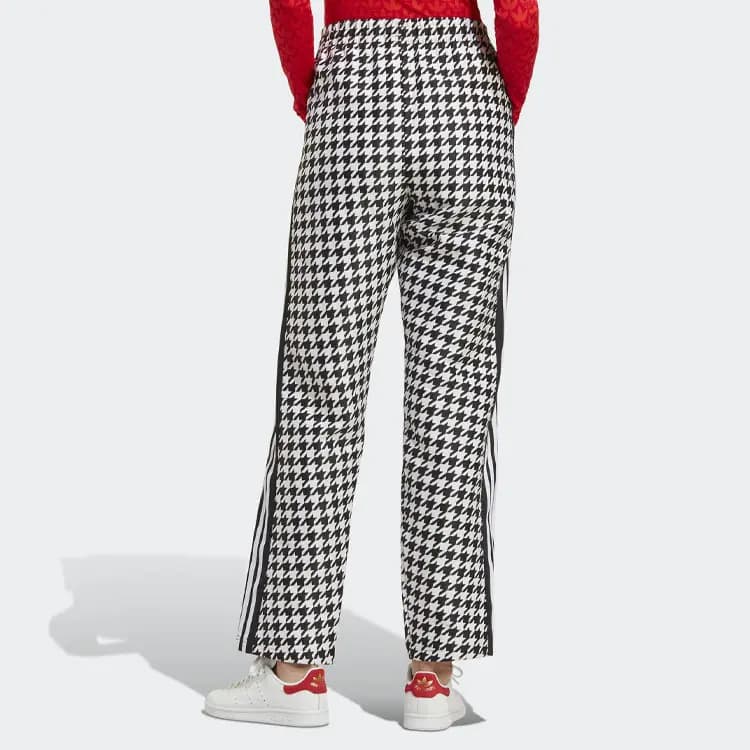 adidas originals Houndstooth Wide Leg Qadın Şalvarı Qara 3