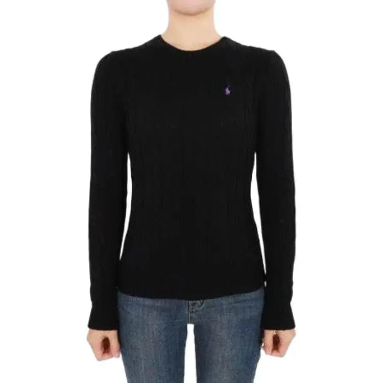Polo Ralph Lauren SS23 Qadın Sviteri Qara 4
