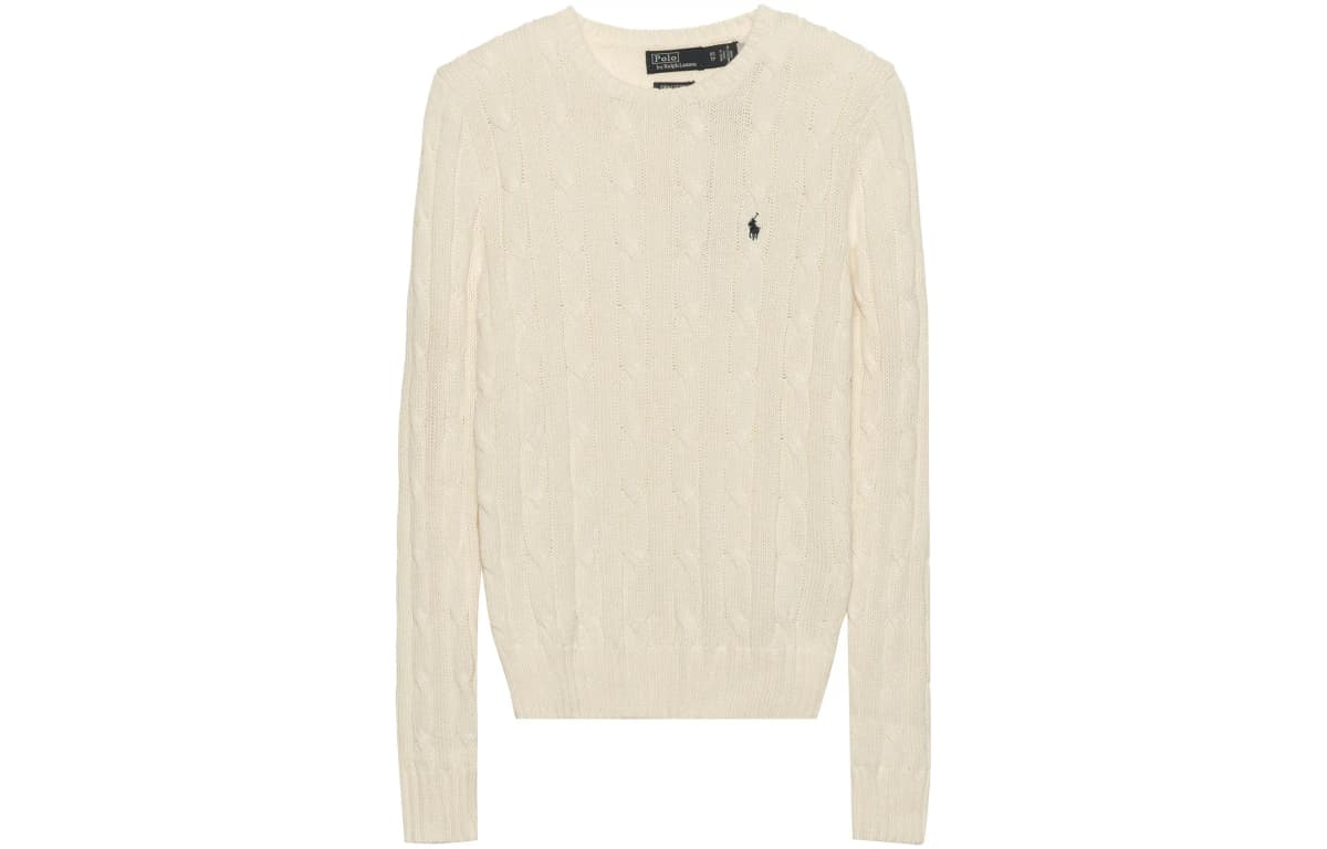 Polo Ralph Lauren SS23 Qadın Sviteri Ağ