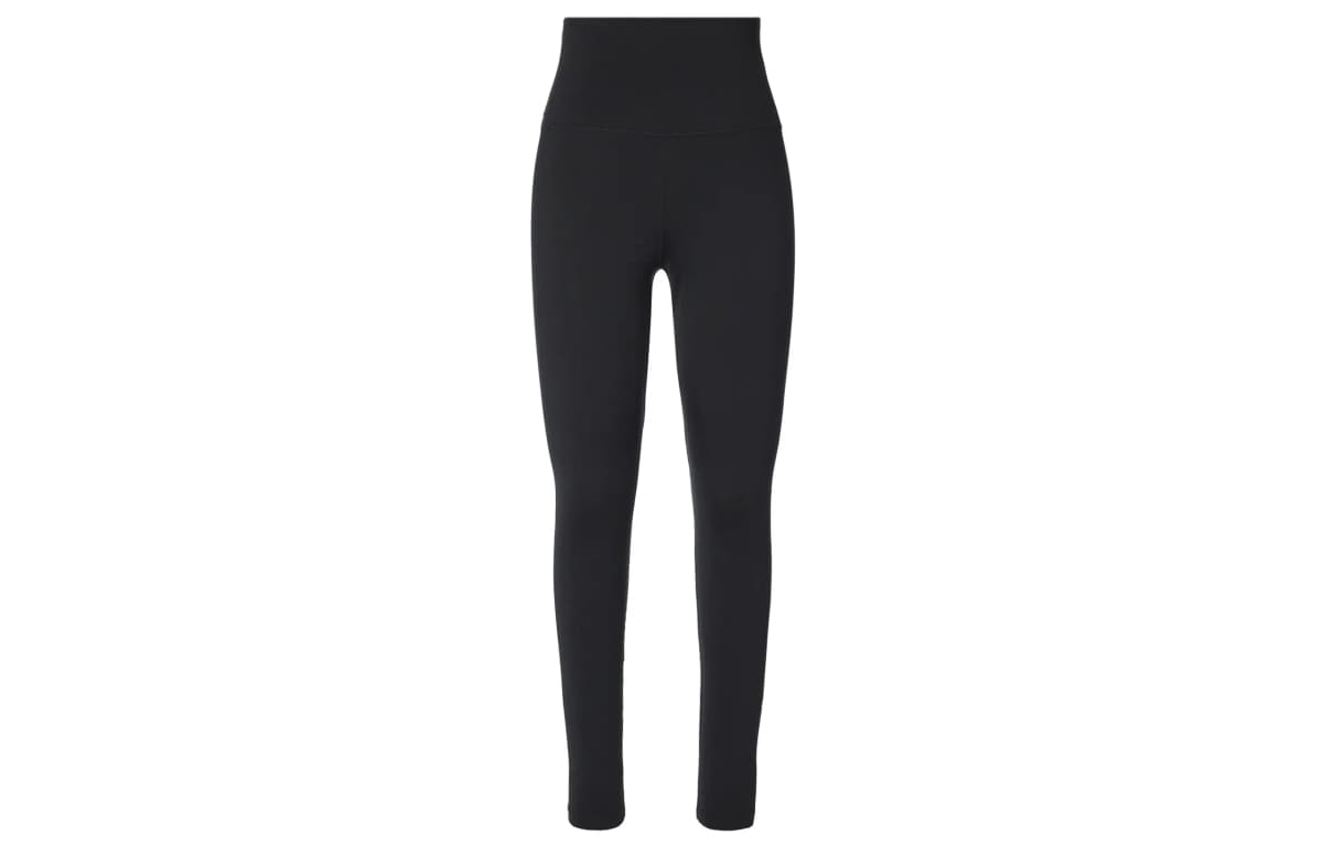 Nike One Solid Logo High-Waist Slim Fit Leggings Women's Black 2