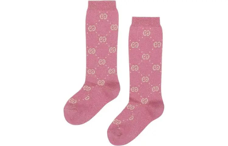 GUCCI SS22 GG Uşaq Corabı Çəhrayı