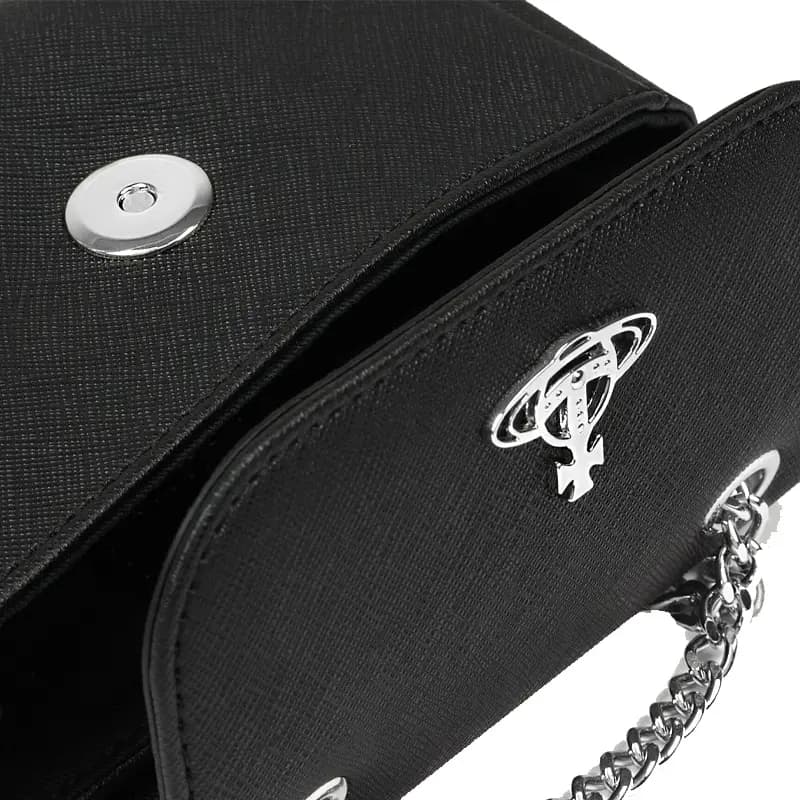 Vivienne Westwood Saffiano PU Pul kisəsi Qadın Qara 5