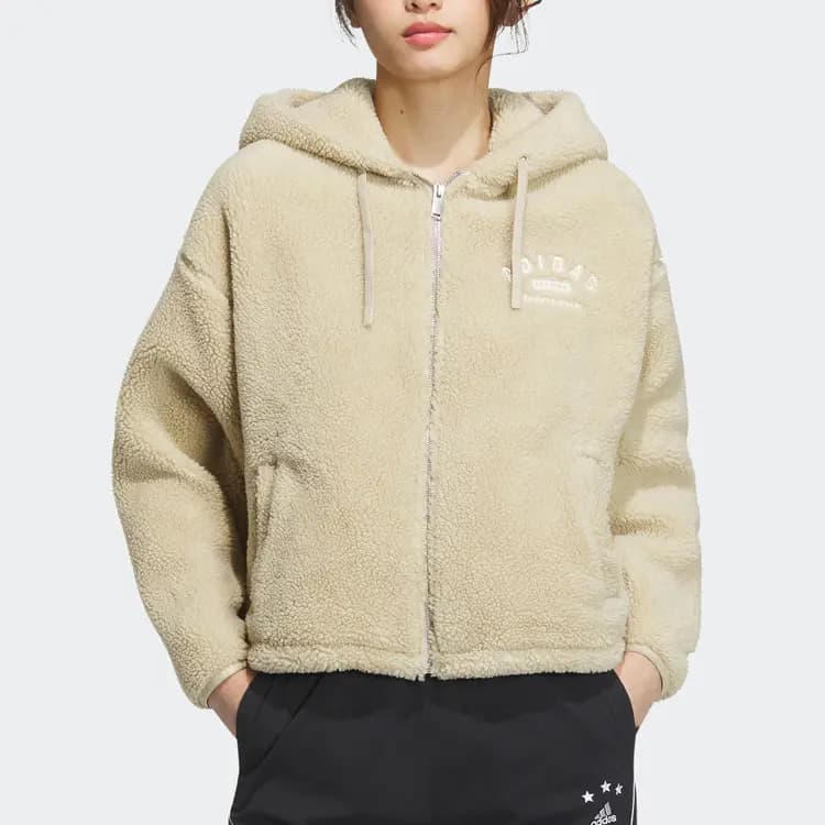 Adidas Məxmər Qadın Pencəyi Qəhvəyi 2