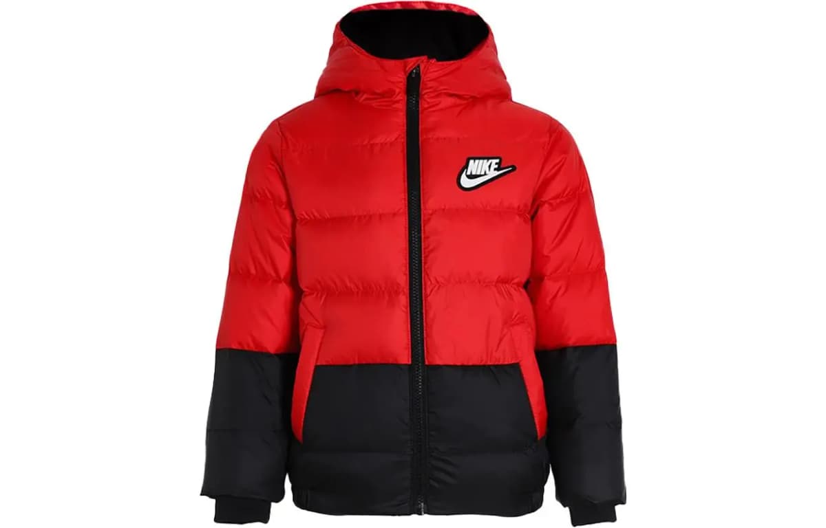 Nike Uşaq Pulu Gödəkçə Qara/Qırmızı
