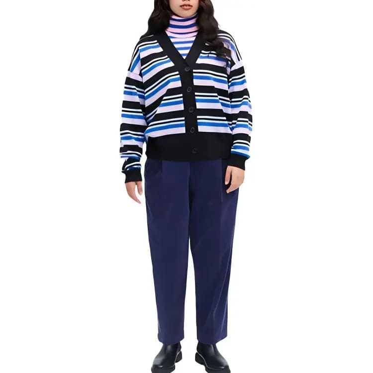 UNIQLO FW22 Məxmər Şalvar Tünd Göy 3