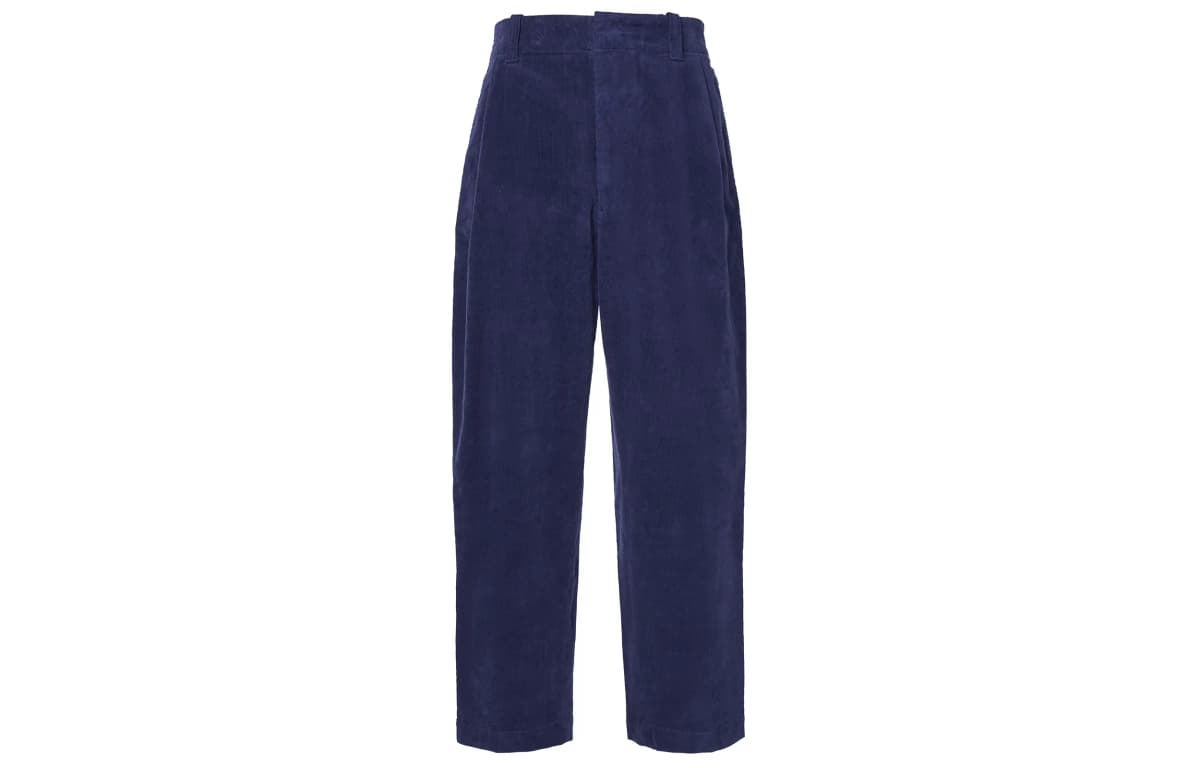 UNIQLO FW22 Məxmər Şalvar Tünd Göy