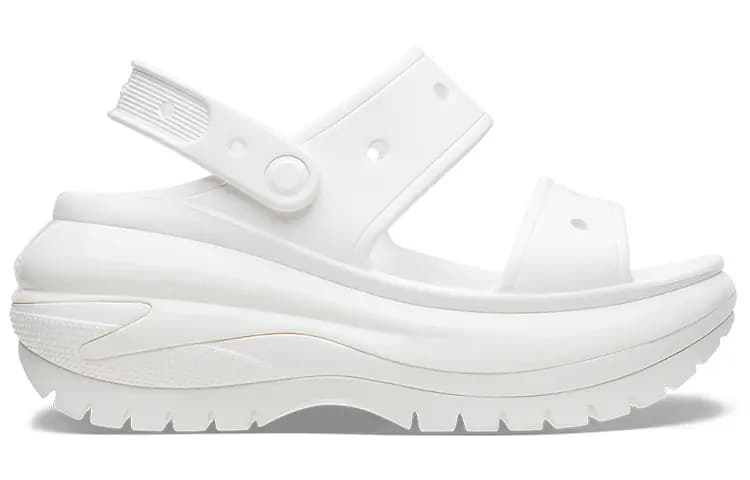 Crocs Mega Crush Qadın Səndəli Ağ 3
