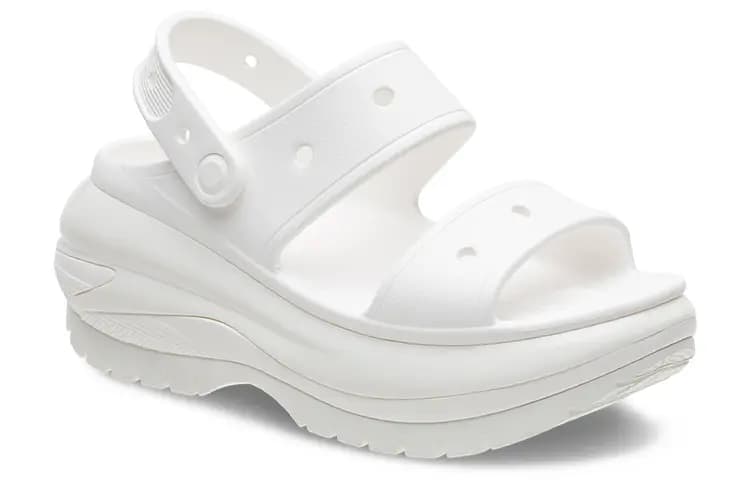 Crocs Mega Crush Qadın Səndəli Ağ 2