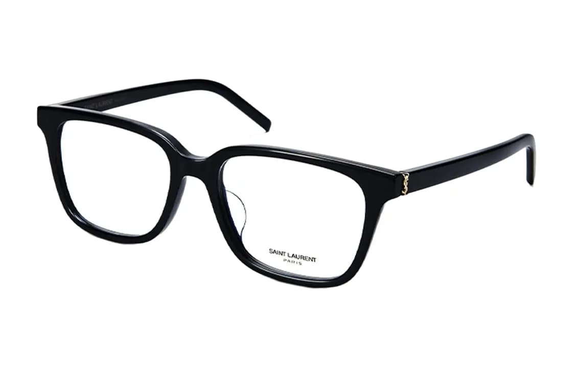 [Prescription Available] SAINT LAURENT Fashion Trendy Versatile Simple Classic Acetate Frame Rectangle Optical Glasses Women's Black