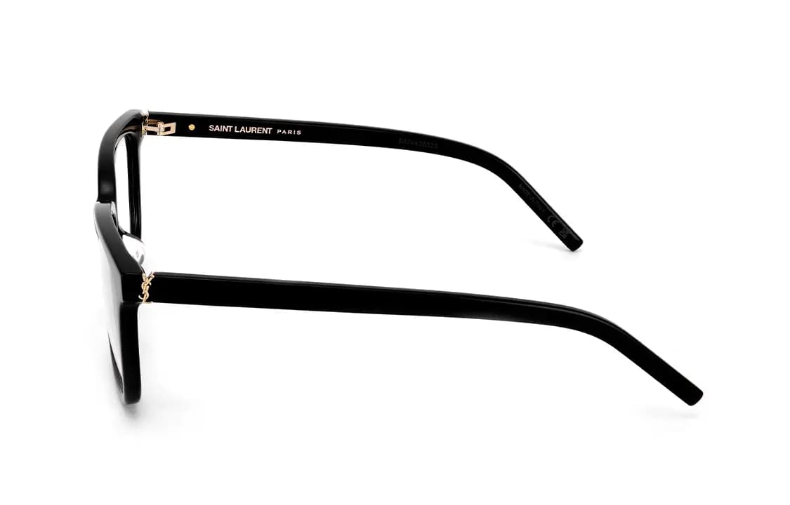 [Prescription Available] SAINT LAURENT Fashion Trendy Versatile Simple Classic Acetate Frame Rectangle Optical Glasses Women's Black 3
