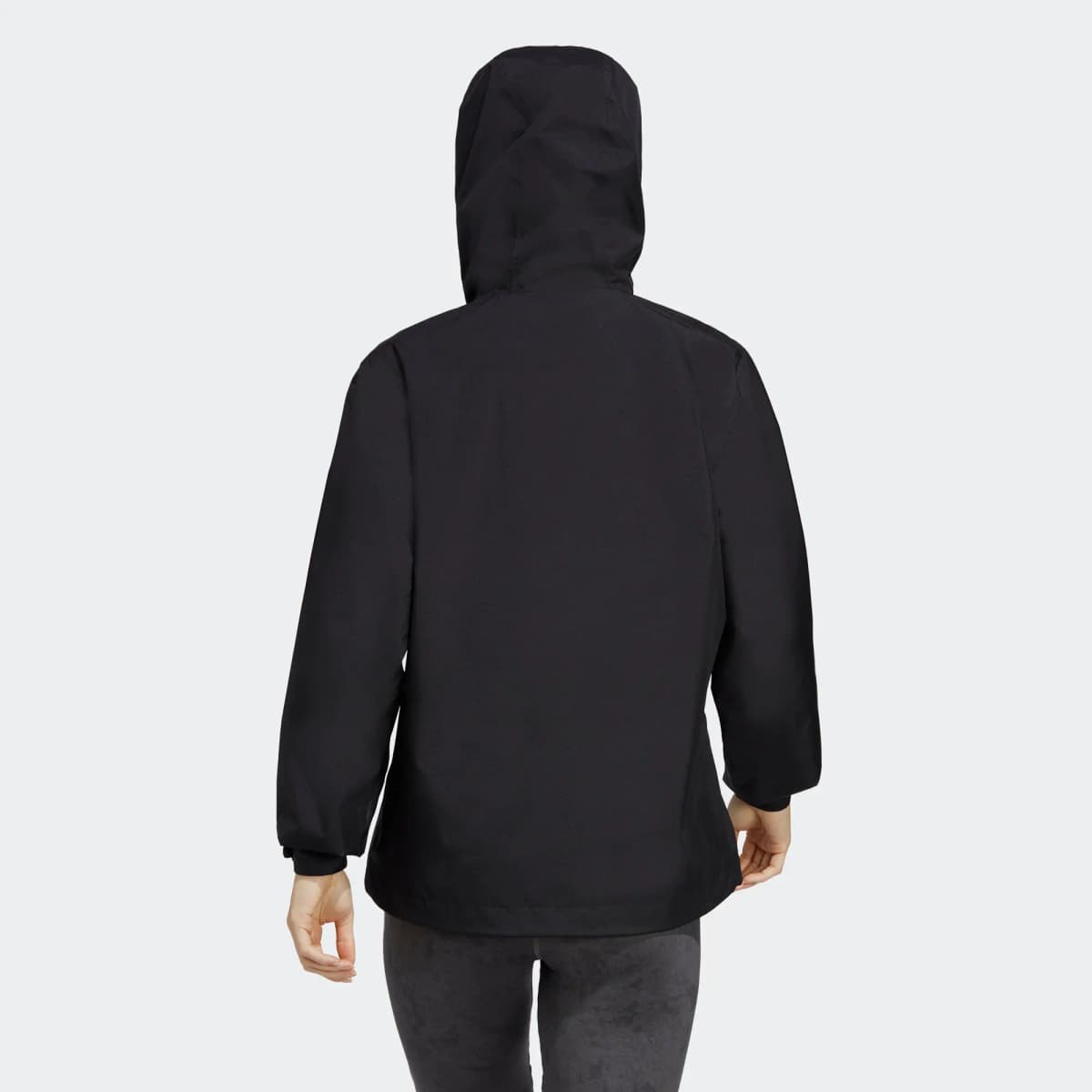 Adidas Water-Resistant Windproof Warm Wear-Resistant Windbreaker Jacket Women's Black 3
