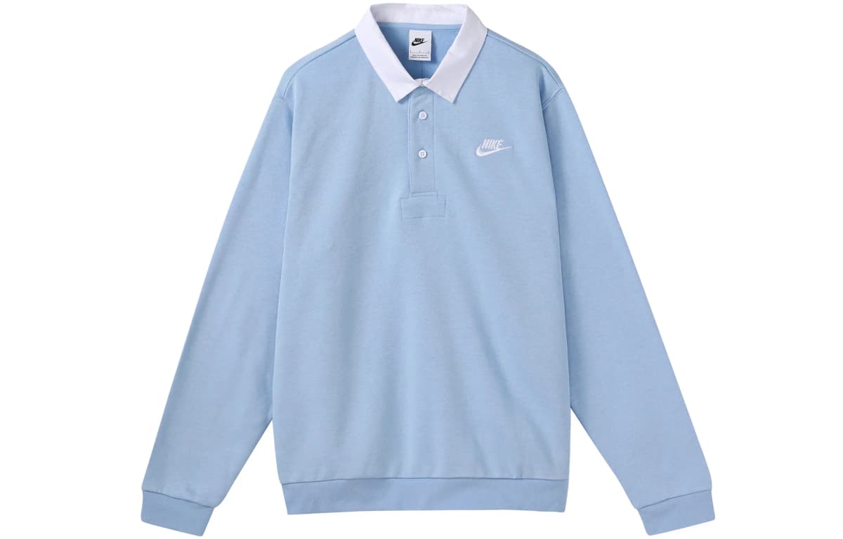 Nike Club Fleece Hoodie Polo Köynəyi Mavi