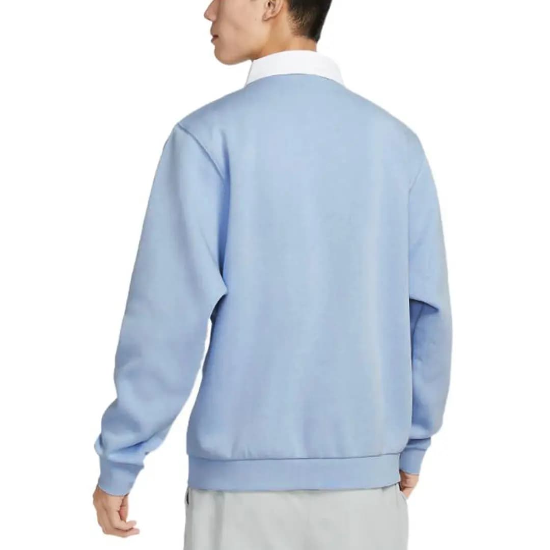 Nike Club Fleece Hoodie Polo Köynəyi Mavi 4