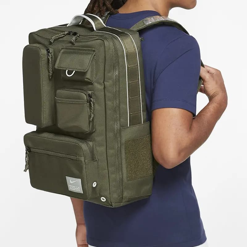 Nike Fabric Backpack Regular Unisex Khaki Green/Mica Green 7