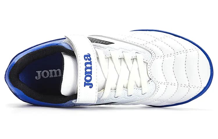 Joma Liga T1 Tf Anti-Slip Wear-Resistant Low-Top Kids' Soccer Shoes White Blue Gradient Kids' 4