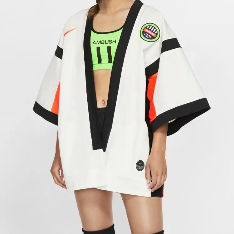 Nike X Ambush Top Numbering Pencək Ağ/Narıncı 3