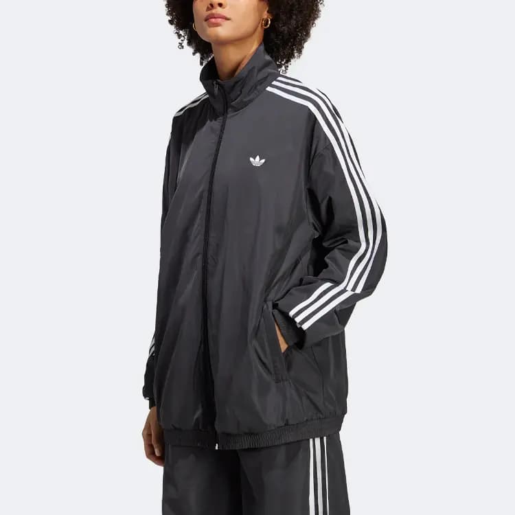 Adidas Originals Oversized Track SS23 Jacket Qadın Boz 3