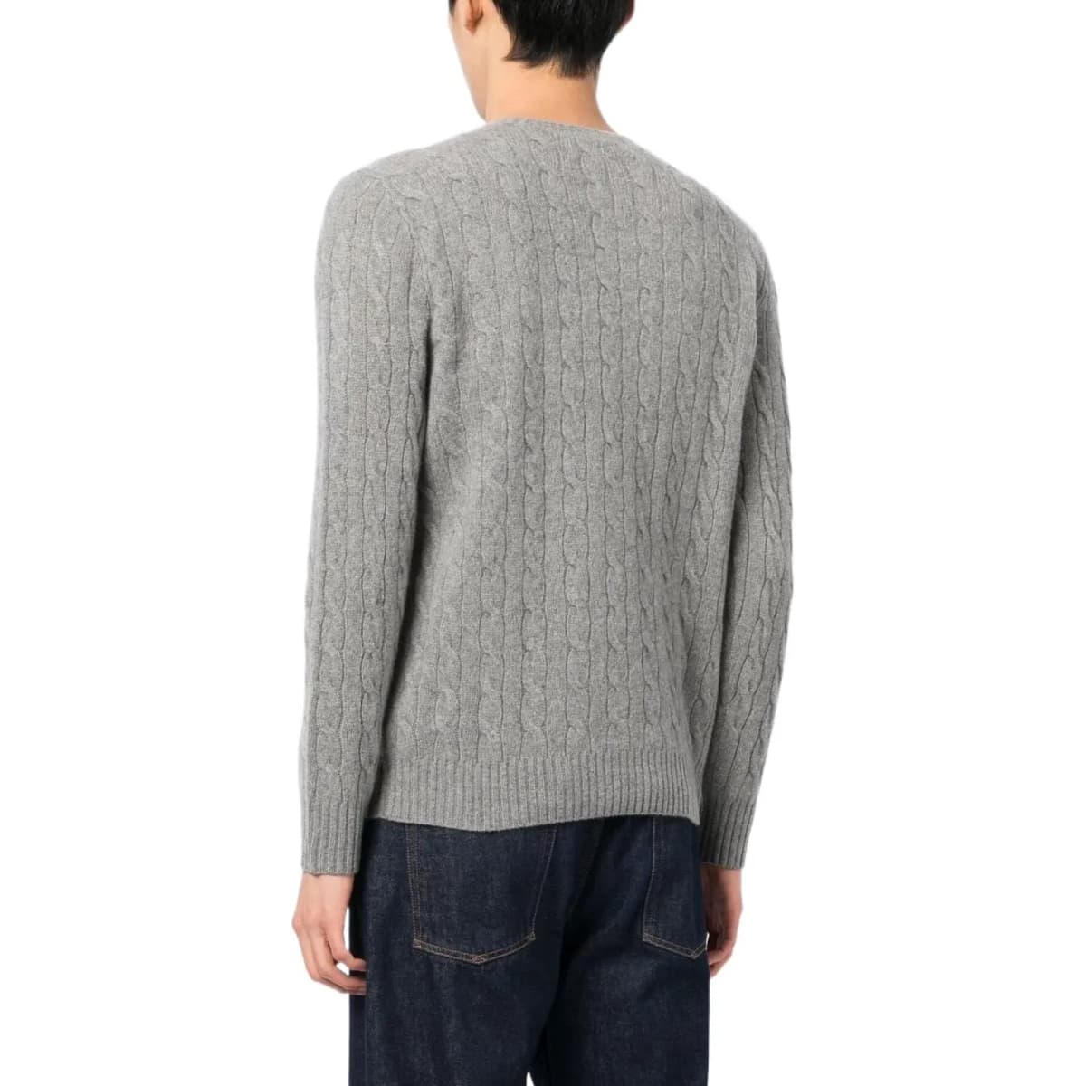 Polo Ralph Lauren SS23 Kişi Kaşmir Sviter Boz 4