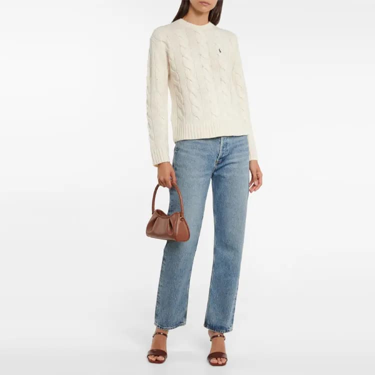 Polo Ralph Lauren FW23 Qadın Kaşmir Sviteri 5