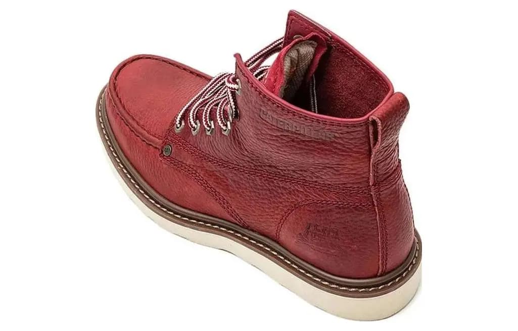 CAT Moc Wedge Short Outdoor Boots Red 3