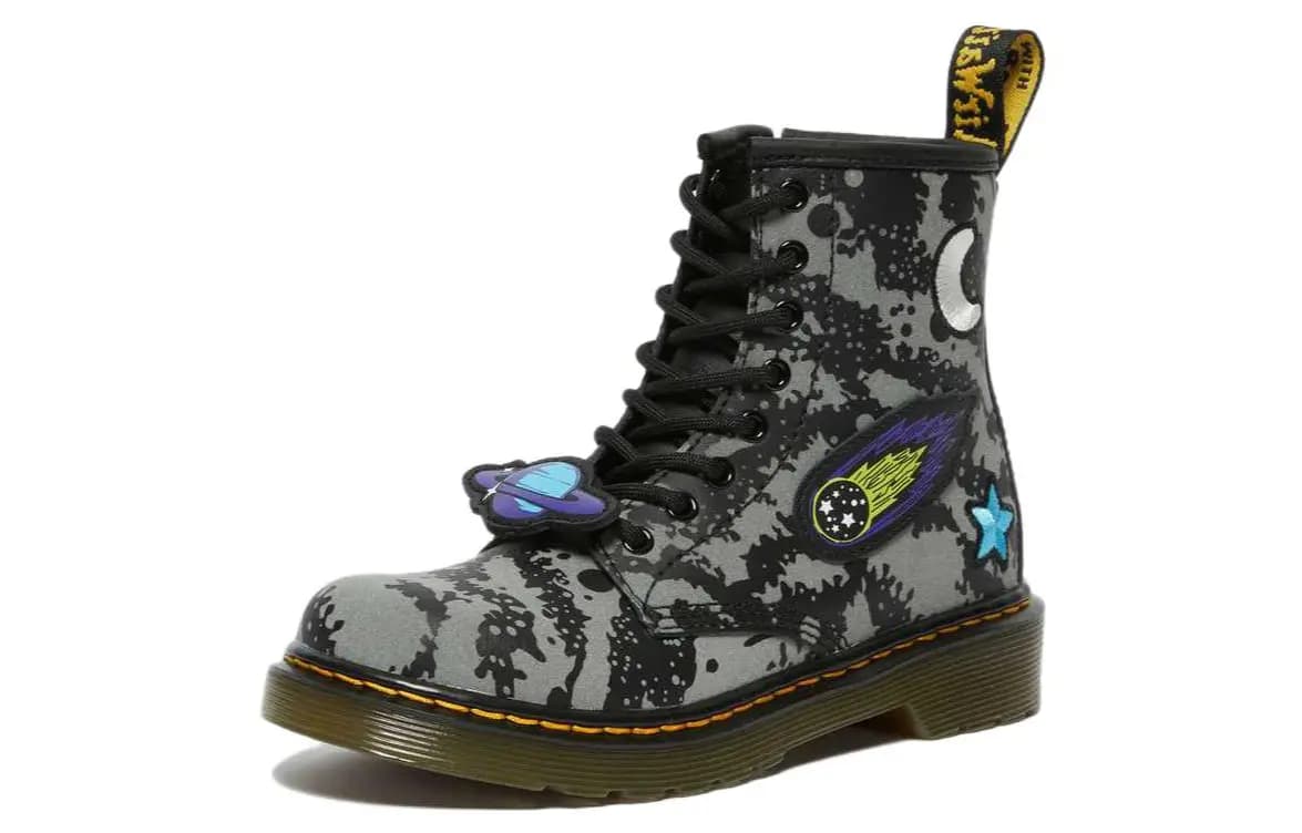 Dr.Martens 1460 Uşaq Çəkməsi Qara/Boz