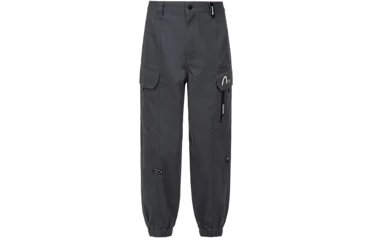 EVISU Cargo Pants Men Dark Gray