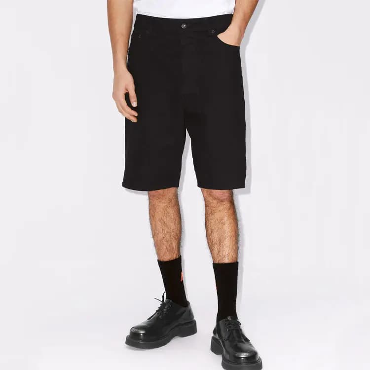 KENZO Himawari Mid-Rise Denim Shorts 4