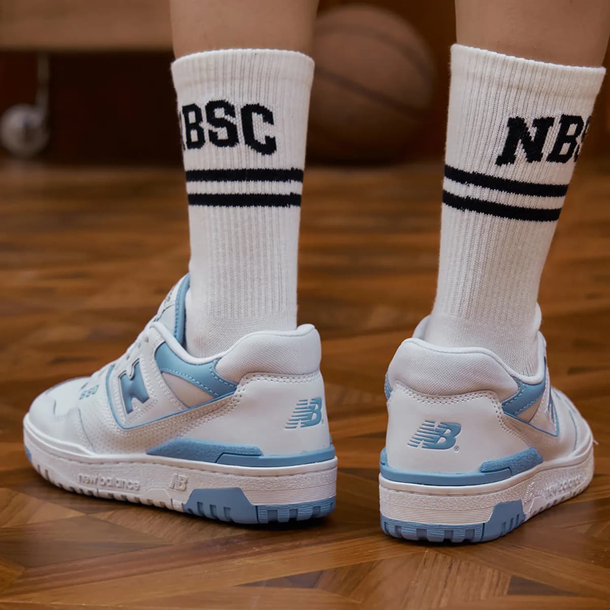 New Balance 550 Unc White Dusk Blue Women's 9