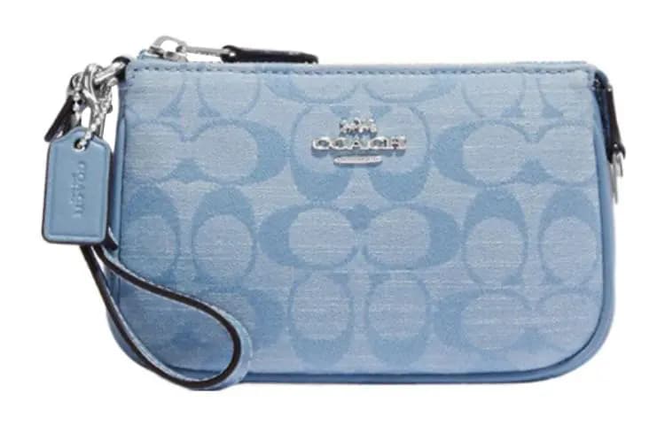COACH Nolita Jacquard Dəri Qadın Klutç Mavi