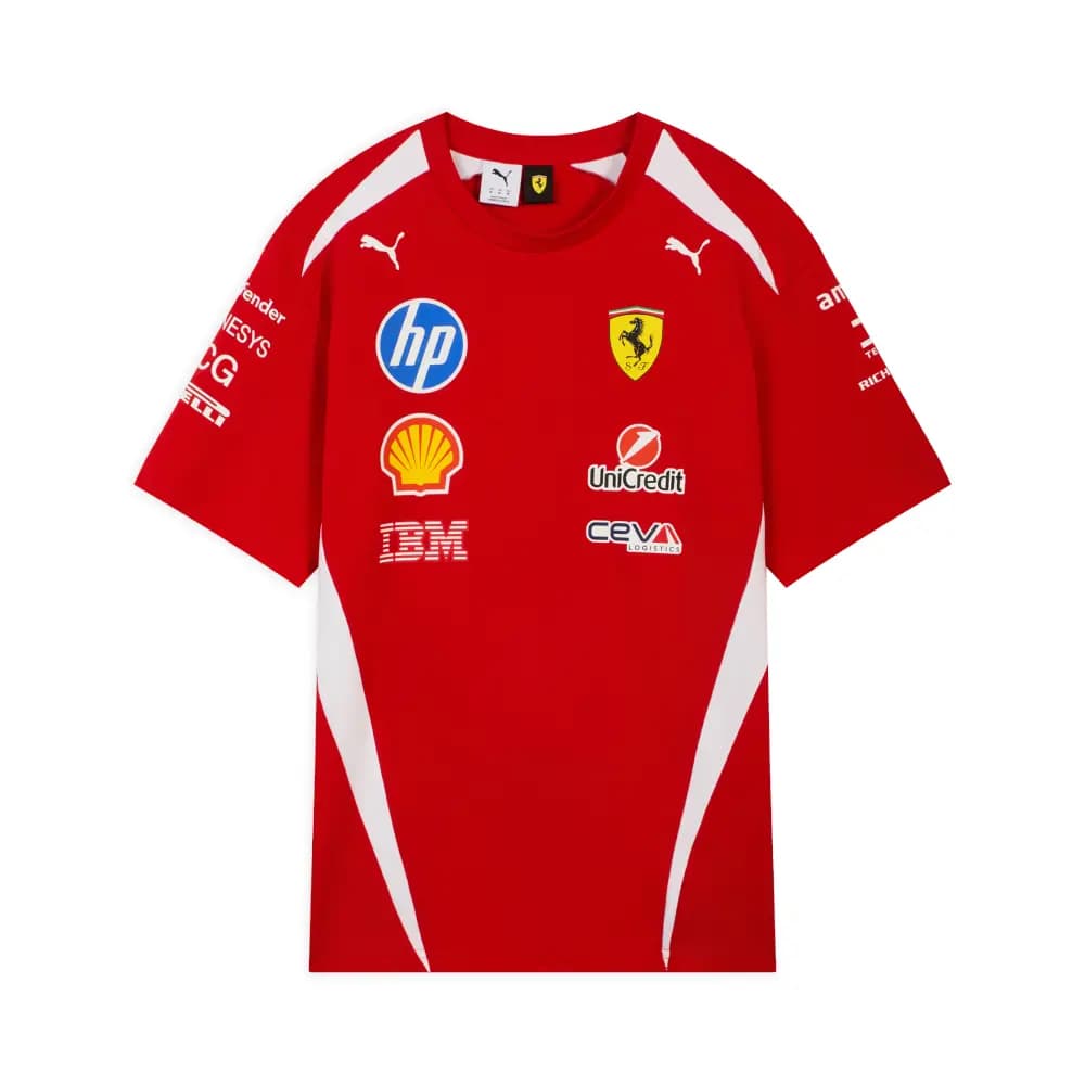 PUMA Scuderia Ferrari HP F1 Soft Comfortable Short Sleeve T-Shirt Unisex
