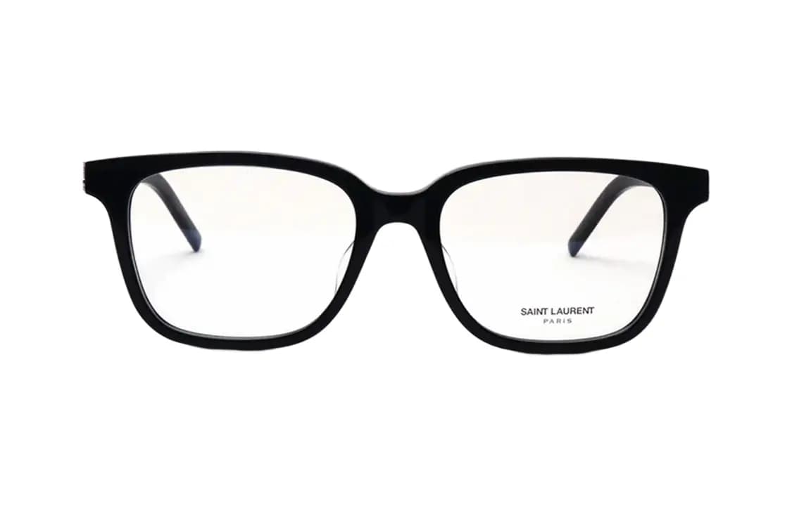 [Prescription Available] SAINT LAURENT Capsule Series Fashion Versatile Classic Acetate Frame Square Optical Glasses Unisex Black 2