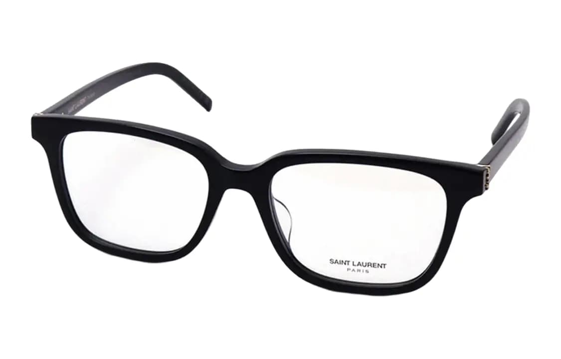 SAINT LAURENT Kvadrat Eynək Çərçivəsi Unisex Qara