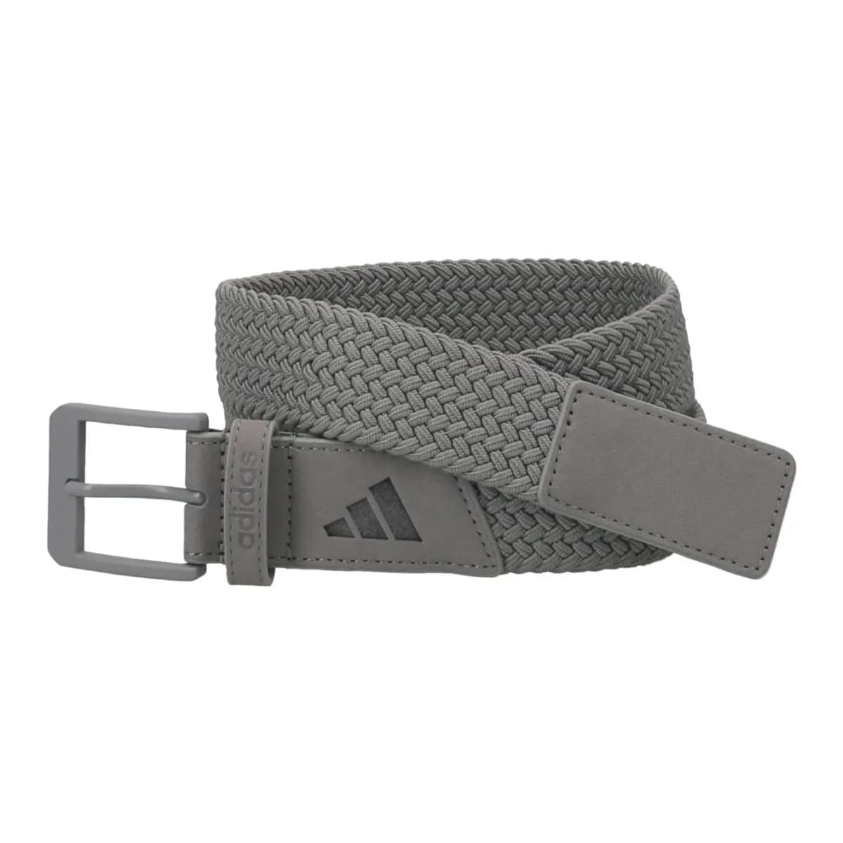 adidas Woven Pin Buckle Logo Trim Belt Men's Gray Width 3.75cm 3