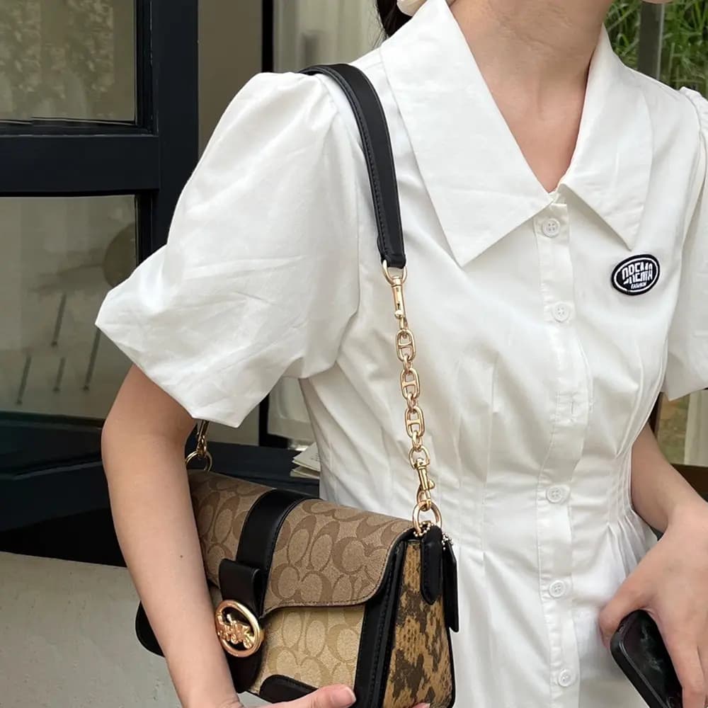 Luxury Care Artisan Workshop Çanta Kəməri Qadın Qızılı 5
