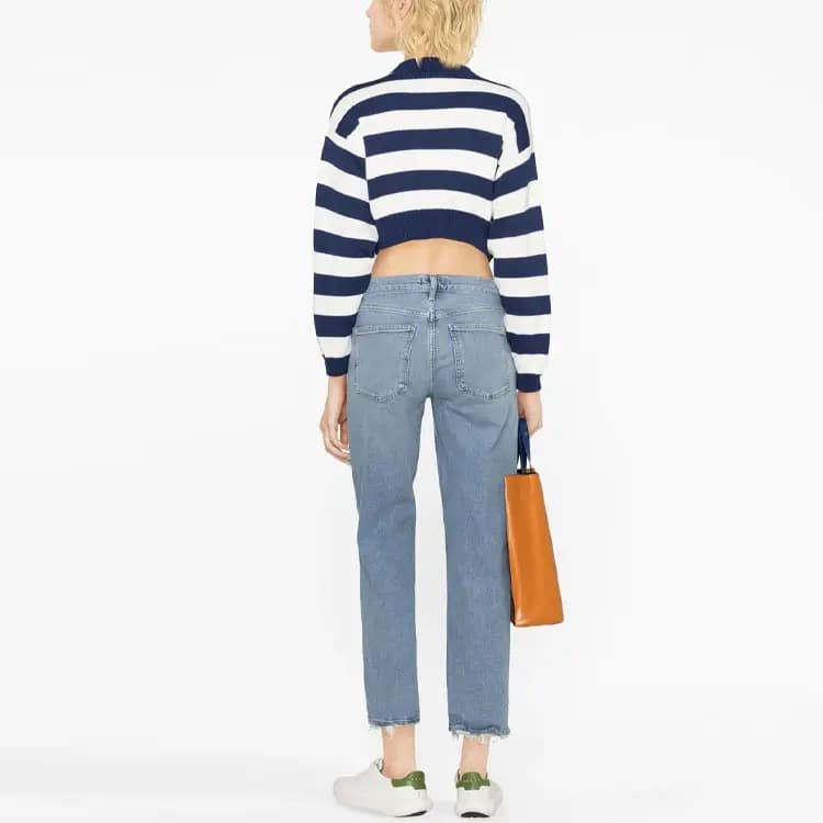 KENZO Nautical Stripes Short Jumper 'Midnight Blue' 3