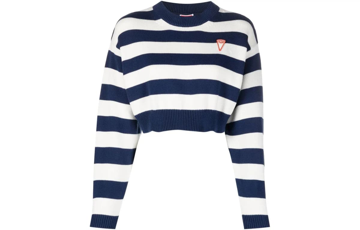 KENZO Nautical Stripes Short Jumper 'Midnight Blue'