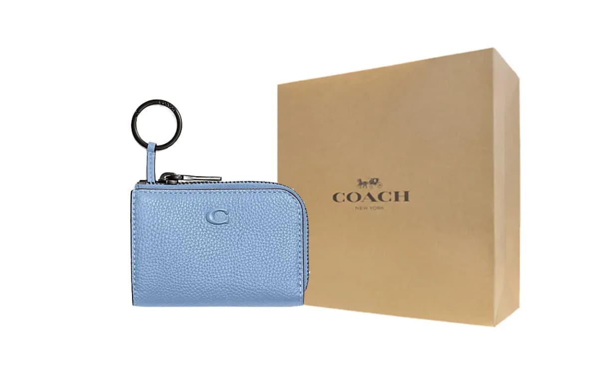 COACH Dəri Qadın Kart Qabı Mavi 6