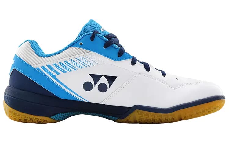 YONEX POWER CUSHION 65 Slip-Resistant Low-Top Badminton Shoes Unisex White Sea Blue 2