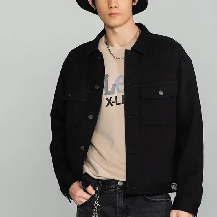 Lee Kişi Denim Pencəyi Qara 4
