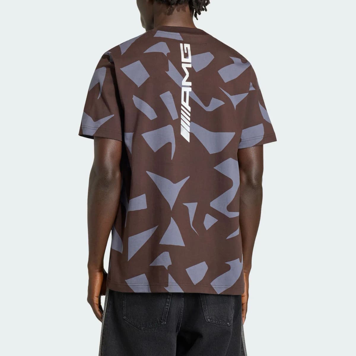 adidas AMG CAMO Pure Cotton Knit Sports Loose Short-Sleeve Racing T-Shirt Men's 4