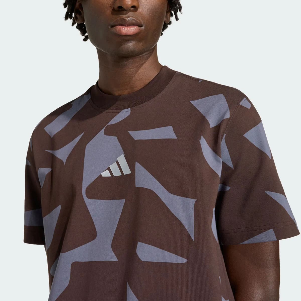 adidas AMG CAMO Pure Cotton Knit Sports Loose Short-Sleeve Racing T-Shirt Men's 5