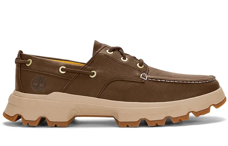 Timberland Greenstride Originals Ultra Leather Boat Shoes Tünd Qəhvəyi 2