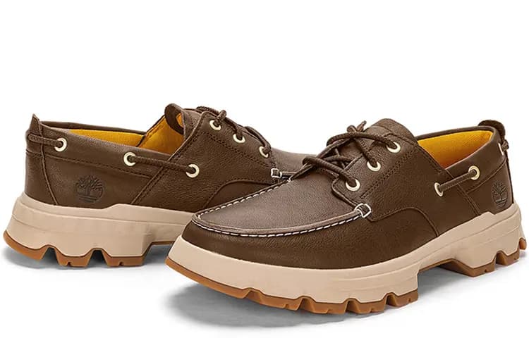 Timberland Greenstride Originals Ultra Leather Boat Shoes Tünd Qəhvəyi 5